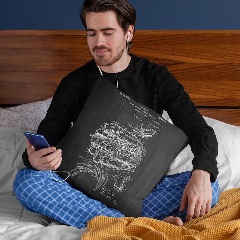 Jet Engine Throw Pillow By Cole Borders - All About Vibe