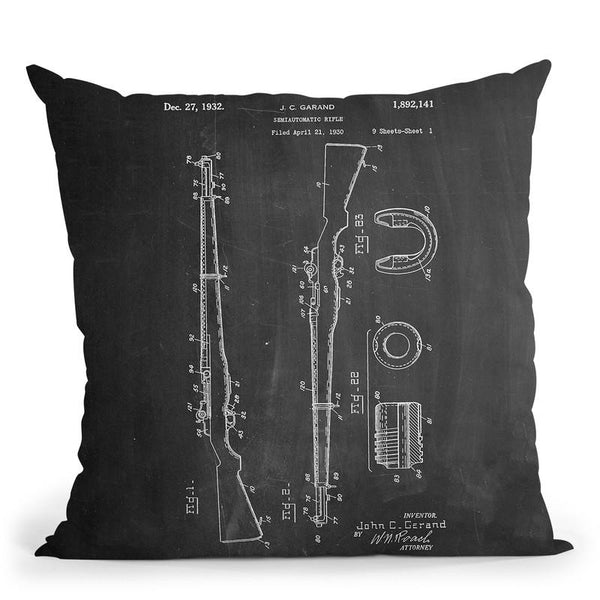 M 1 Rifle Throw Pillow By Cole Borders - All About Vibe