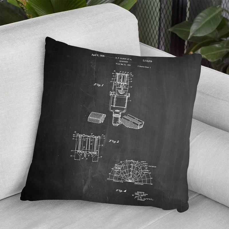 Microphone Throw Pillow By Cole Borders - All About Vibe