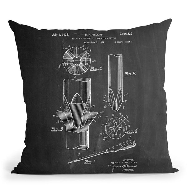 Phillips Screw Driver Throw Pillow By Cole Borders - All About Vibe