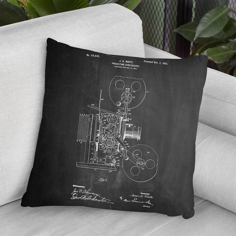 Projecting Kinetoscopech Throw Pillow By Cole Borders - All About Vibe