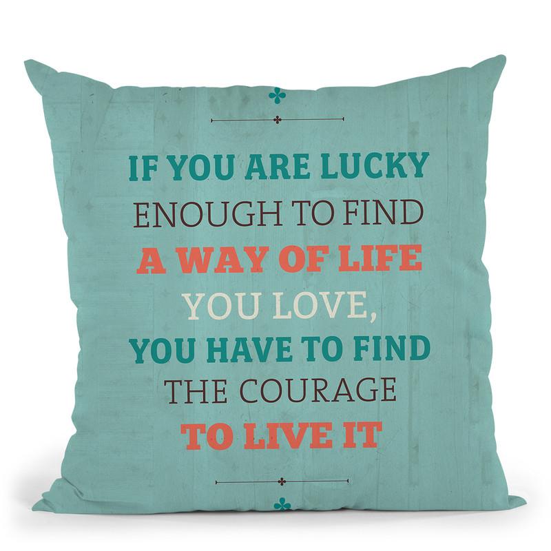 A Way Of Life Throw Pillow By American Flat - All About Vibe