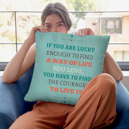 A Way Of Life Throw Pillow By American Flat - All About Vibe