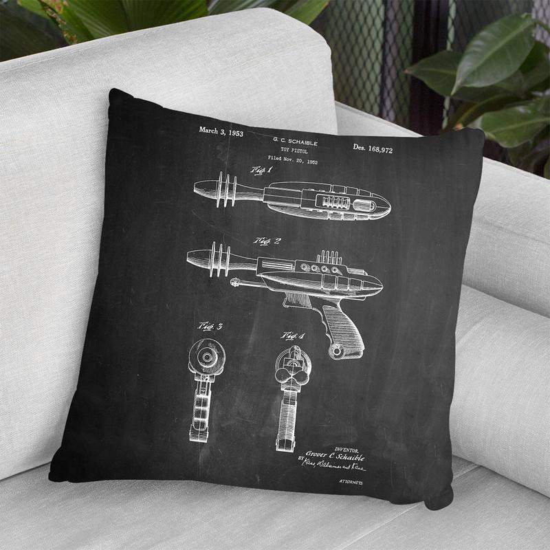 Ray Gun Throw Pillow By Cole Borders - All About Vibe