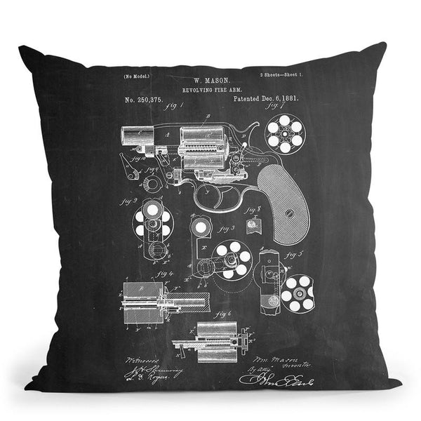 Revolver Throw Pillow By Cole Borders - All About Vibe