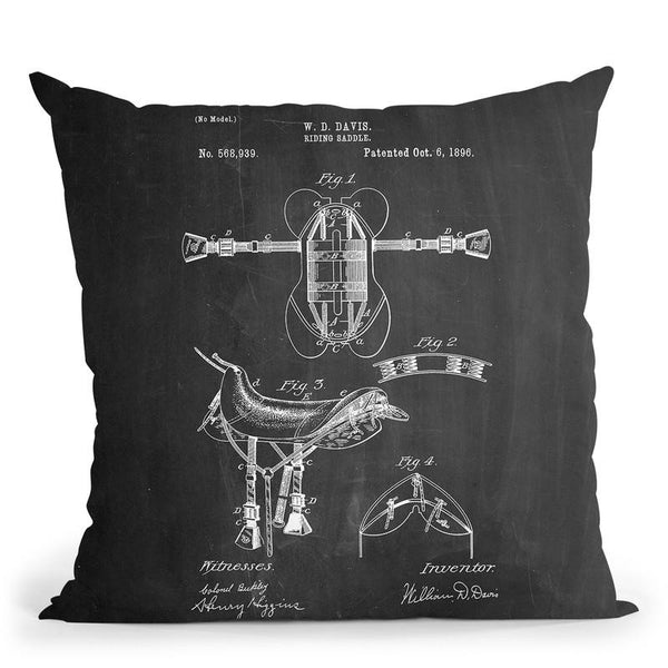 Riding Saddle Throw Pillow By Cole Borders - All About Vibe
