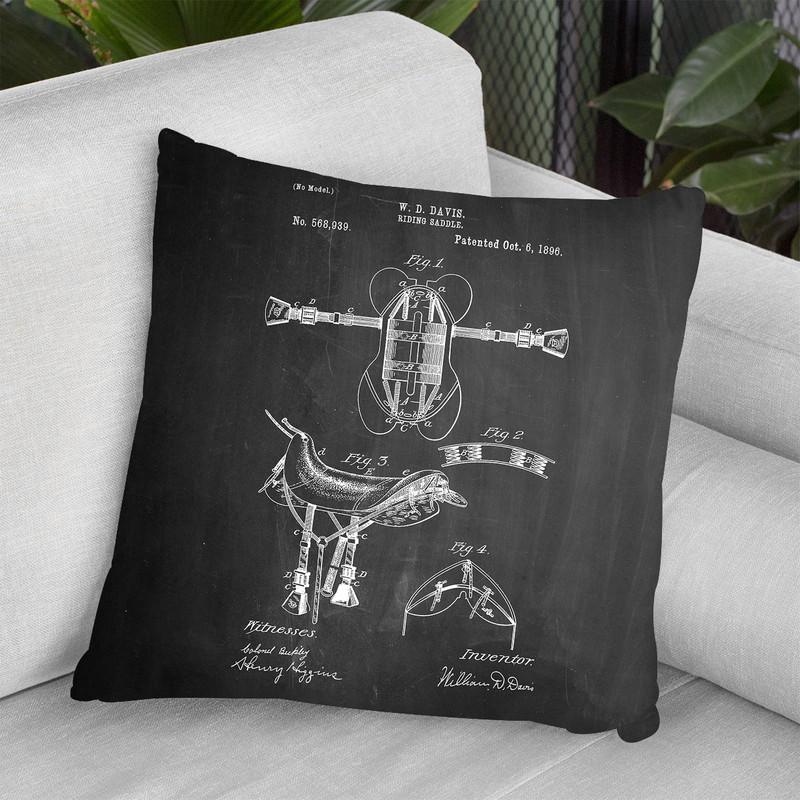Riding Saddle Throw Pillow By Cole Borders - All About Vibe