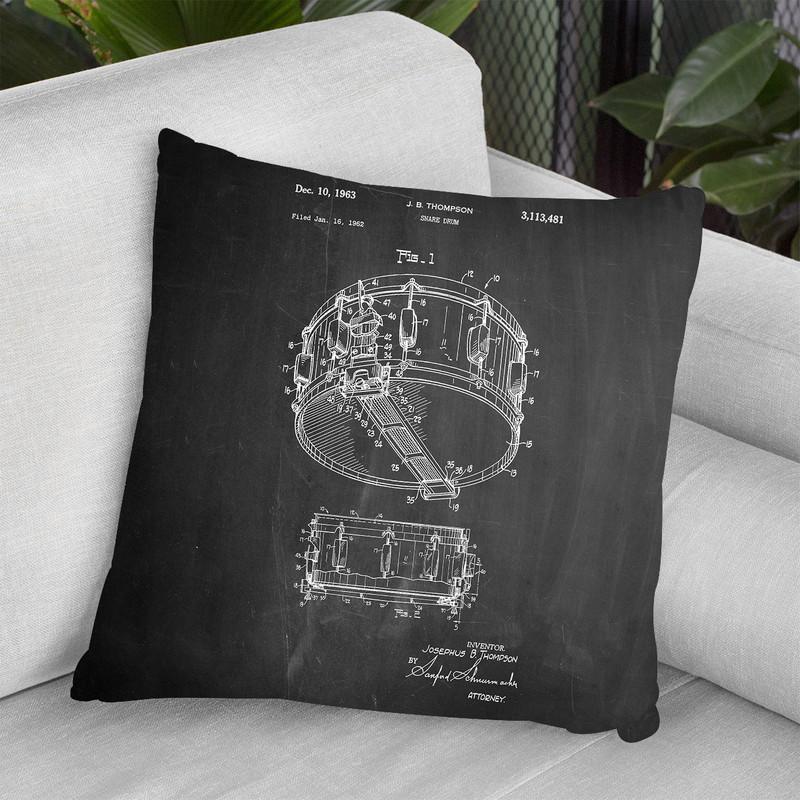 Snare Drum (Thompson) Throw Pillow By Cole Borders - All About Vibe