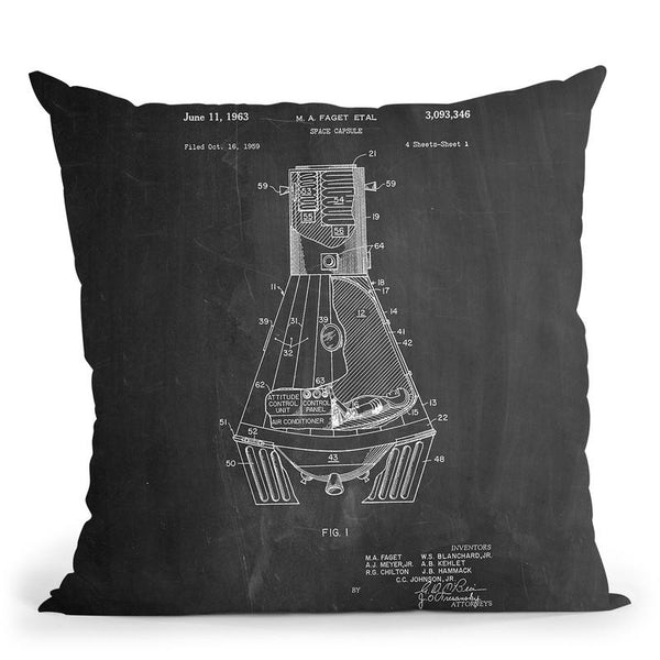 Space Capsule Throw Pillow By Cole Borders - All About Vibe