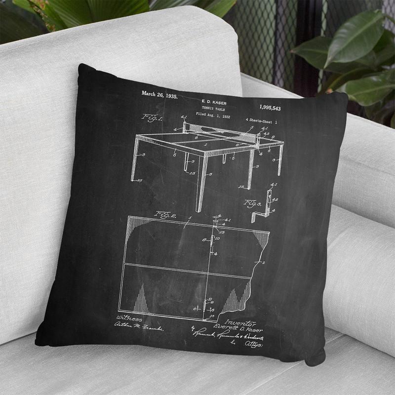 Table Tennis Throw Pillow By Cole Borders - All About Vibe