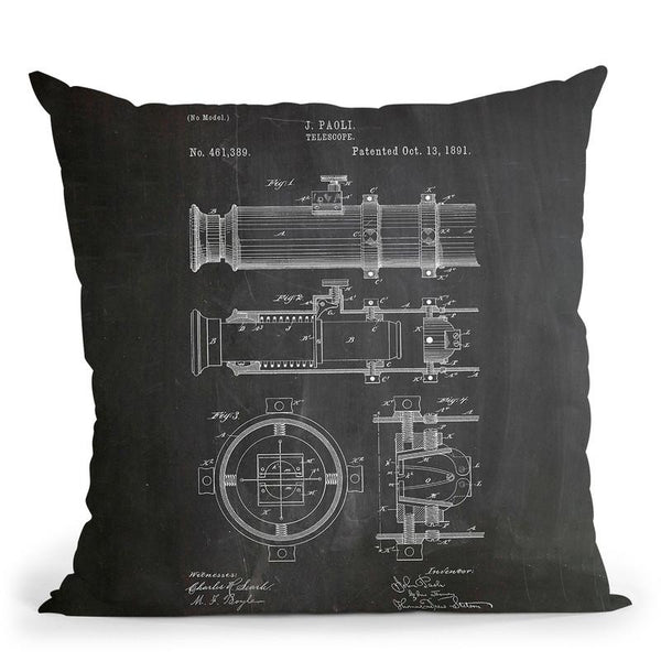Telescope Throw Pillow By Cole Borders - All About Vibe