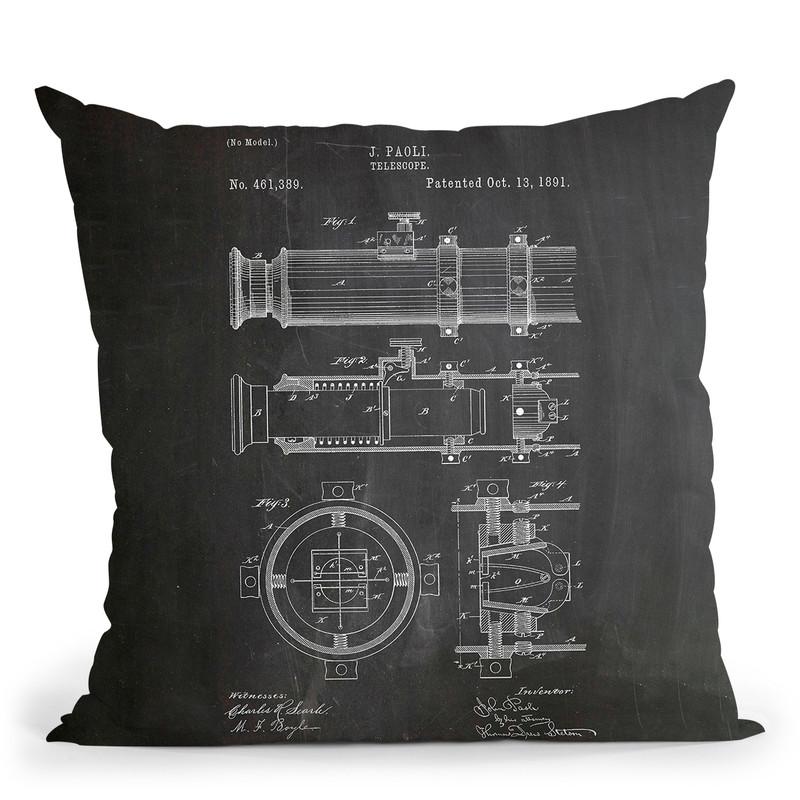 Telescope Throw Pillow By Cole Borders - All About Vibe