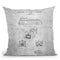 Fire Truck Blueprint Throw Pillow By Cole Borders - All About Vibe