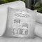 Porsche Blueprint I Throw Pillow By Cole Borders - All About Vibe