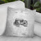 Tractor Blueprint Throw Pillow By Cole Borders - All About Vibe
