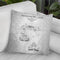 Automobile Blueprint I Throw Pillow By Cole Borders - All About Vibe