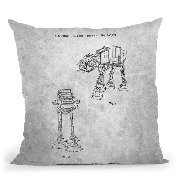 At At Walker Blueprint Throw Pillow By Cole Borders - All About Vibe