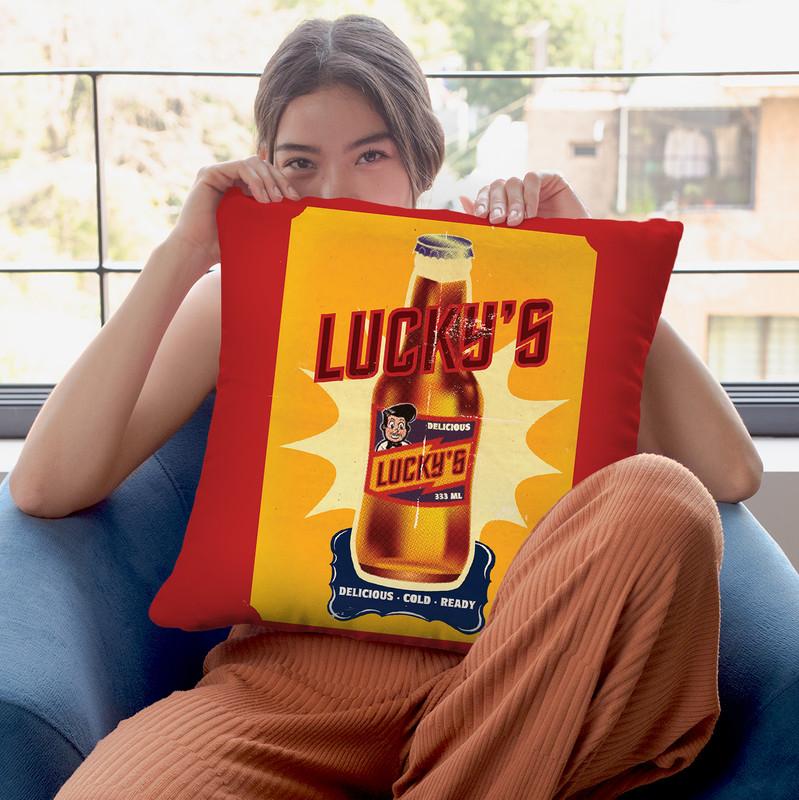 LuckyÕS Throw Pillow By American Flat - All About Vibe