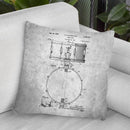 Drum Blueprint I Throw Pillow By Cole Borders - All About Vibe
