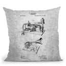 Gramophone Blueprint Throw Pillow By Cole Borders - All About Vibe