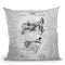 Gramophone Blueprint Throw Pillow By Cole Borders - All About Vibe