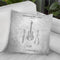Guitar Blueprint Iv Throw Pillow By Cole Borders - All About Vibe