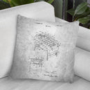 Table Soccer Blueprint Throw Pillow By Cole Borders - All About Vibe