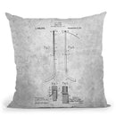 Hockey Stick Blueprint Throw Pillow By Cole Borders - All About Vibe