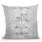Basketball Hoop Blueprit Throw Pillow By Cole Borders - All About Vibe