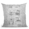 Zamboni Blueprint Throw Pillow By Cole Borders - All About Vibe