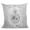Compass Blueprint Throw Pillow By Cole Borders - All About Vibe