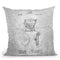 Water Closet Blueprint Throw Pillow By Cole Borders - All About Vibe