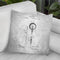 Lightbulb Blueprint Throw Pillow By Cole Borders - All About Vibe