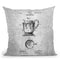 Teapot Blueprint Throw Pillow By Cole Borders - All About Vibe