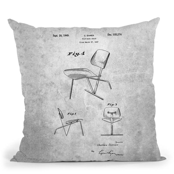 Chair Blueprint Throw Pillow By Cole Borders - All About Vibe