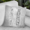 Pen Blueprint Throw Pillow By Cole Borders - All About Vibe