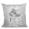 Engine Blueprint Throw Pillow By Cole Borders - All About Vibe