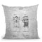 Beer Keg Blueprint Throw Pillow By Cole Borders - All About Vibe