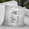 Camera Blueprint Throw Pillow By Cole Borders - All About Vibe