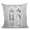 Cocktail Mixer Blueprint Throw Pillow By Cole Borders - All About Vibe
