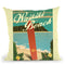 Waikiki Beach Throw Pillow By American Flat - All About Vibe