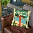 Waikiki Beach Throw Pillow By American Flat - All About Vibe