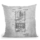 Toaster Blueprint Throw Pillow By Cole Borders - All About Vibe