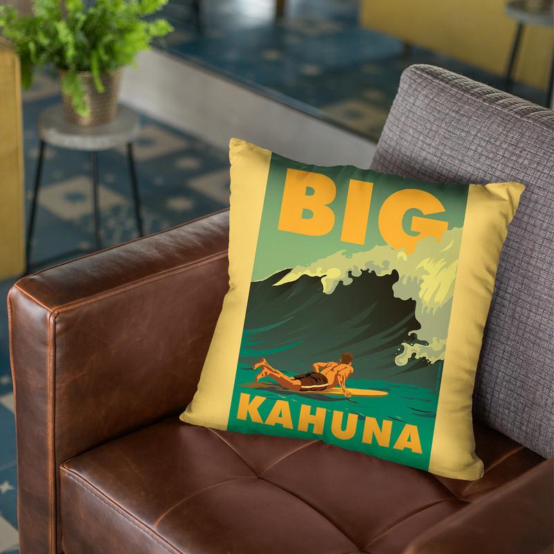Big Kahuna Throw Pillow By American Flat - All About Vibe