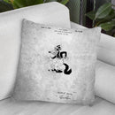 Cartoon Character Blueprint Throw Pillow By Cole Borders - All About Vibe