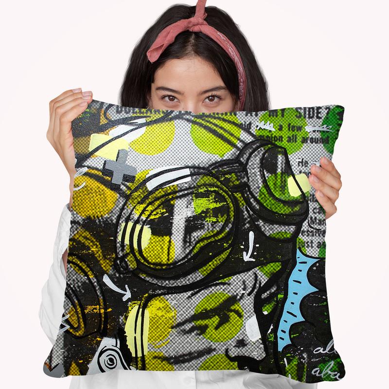He Man Throw Pillow By Dan Monteavaro - All About Vibe