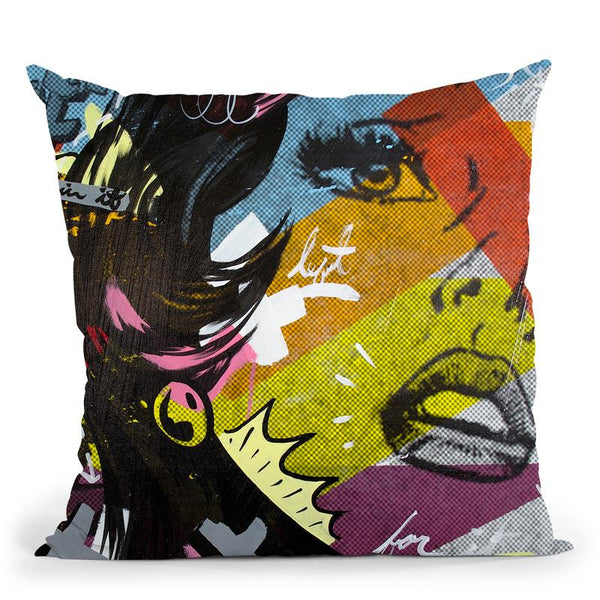 Left Of Yes Throw Pillow By Dan Monteavaro - All About Vibe