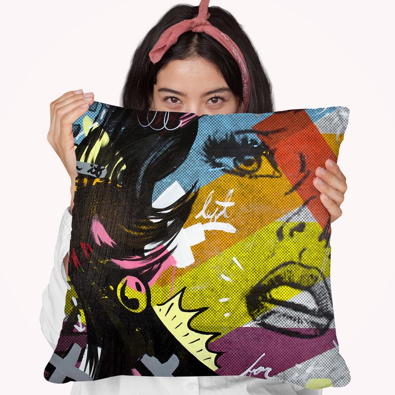 Left Of Yes Throw Pillow By Dan Monteavaro - All About Vibe