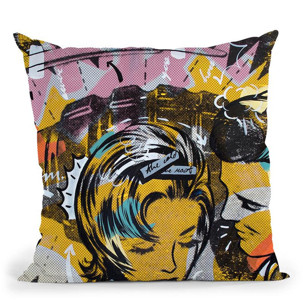 Surprise B Throw Pillow By Dan Monteavaro - All About Vibe