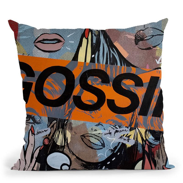 Gossiping Throw Pillow By Dan Monteavaro - All About Vibe